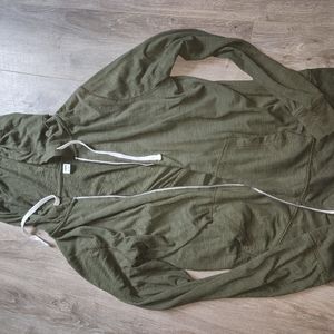 Olive green zip up medium
